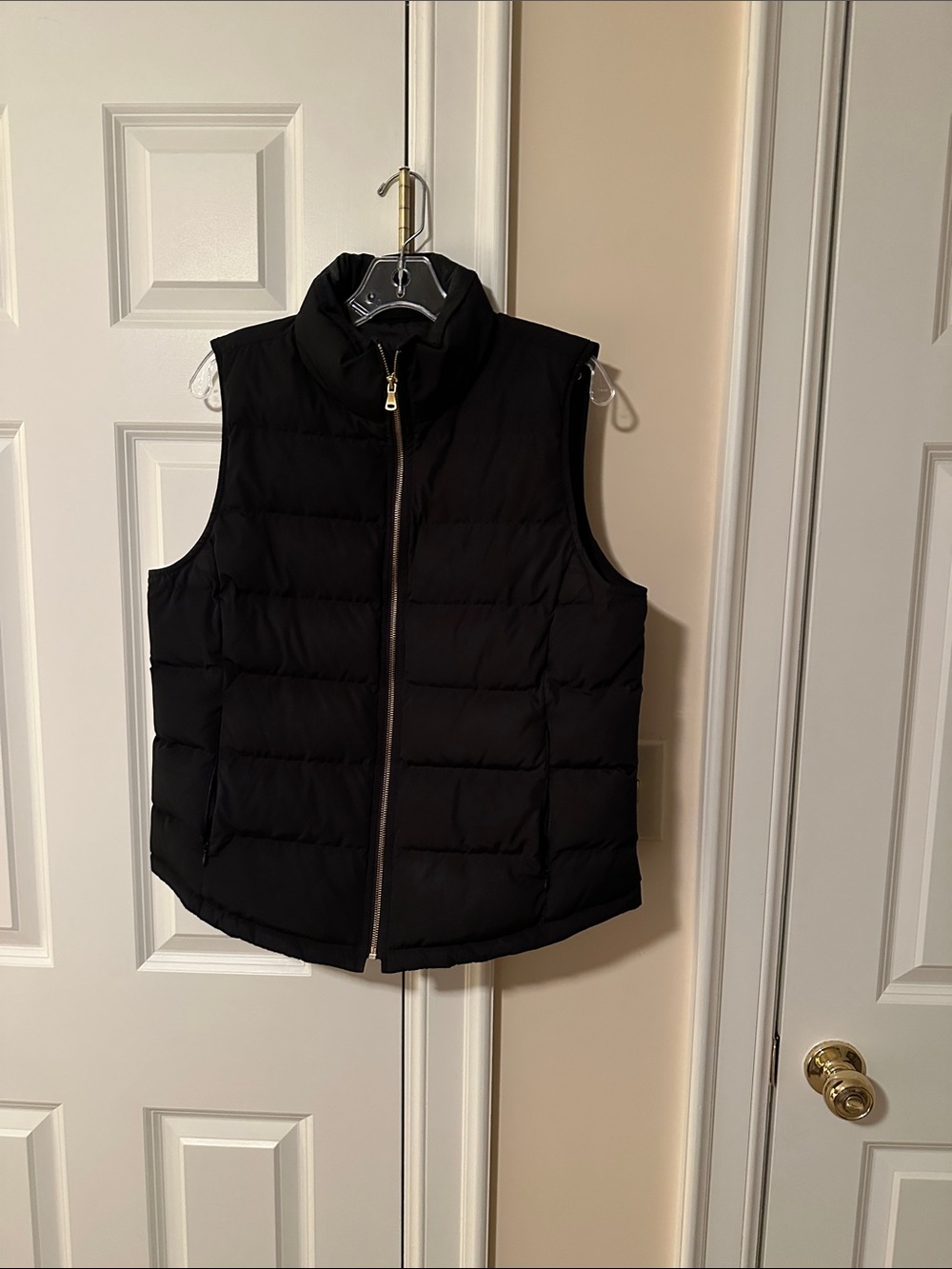 Talbots Black Quilted Puffer Vest